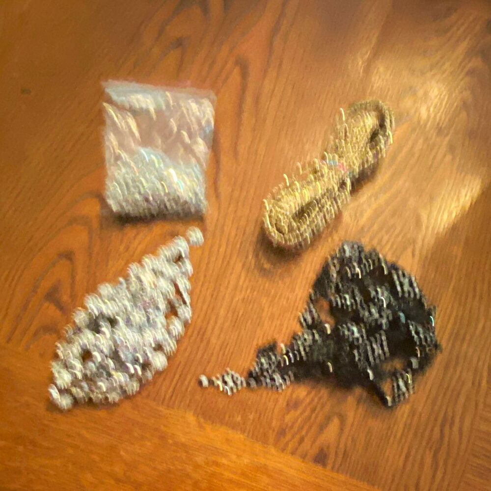 Jewelry Lot 4pc Rhinestone Necklaces & Bracelets remnants in various lengths